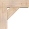 Ekena Millwork Traditional Block Smooth Bracket w/ Offset Brace, Douglas Fir, 7 1/2"W x 22"D x 22"H BKT0806X22X22TRA05SDF - alternate 2